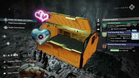 Loot region chests witch quee